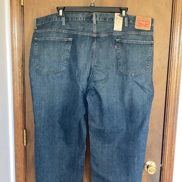 Relisted Levi’s 550 relaxed jean loose through thigh tapered leg cotton 38 46 50 - Picture 8 of 17